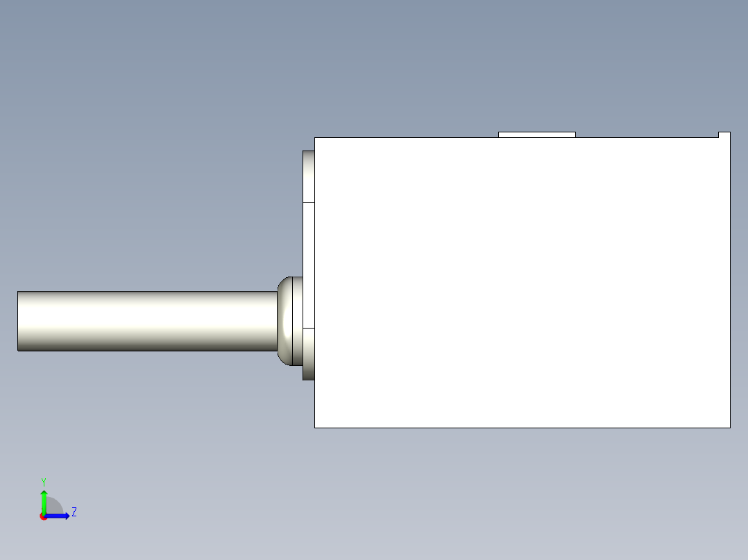 基恩士LX2-12R_kc图纸模型左视图