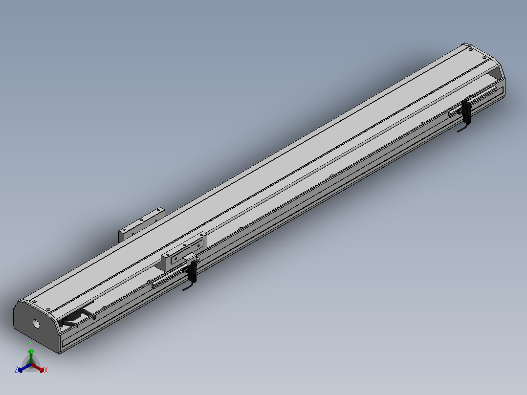 精密模组MY120-T10-600L-M-P10B-C4-C正等轴测图