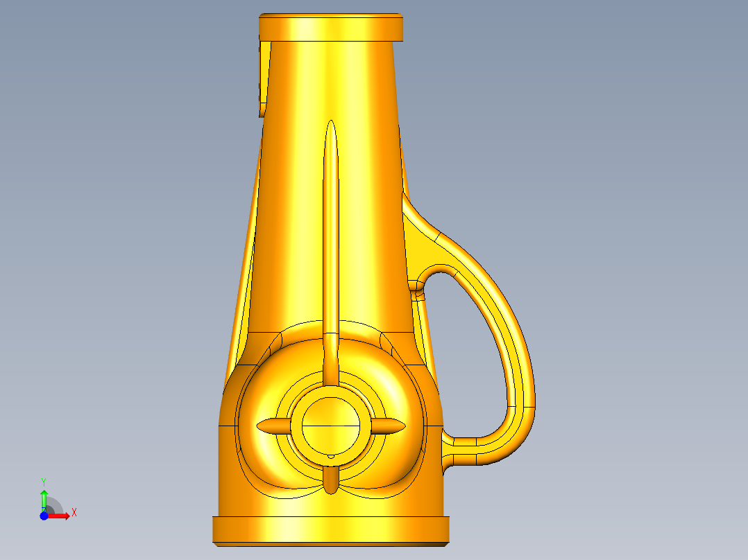 UG千斤顶模型前视图