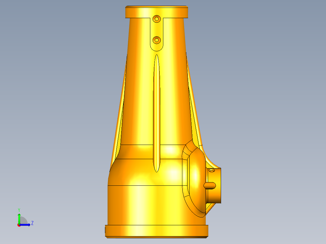 UG千斤顶模型左视图