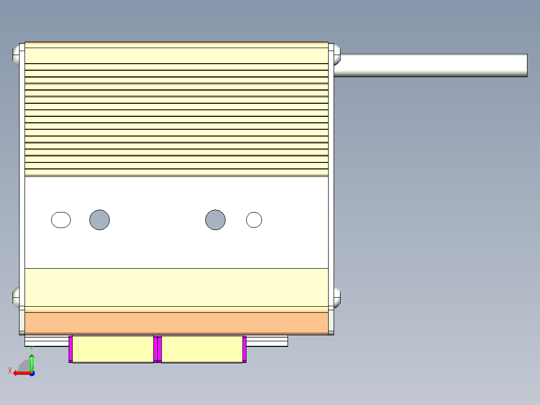 威洛博模组LEHF20-S24-Q-03L后视图