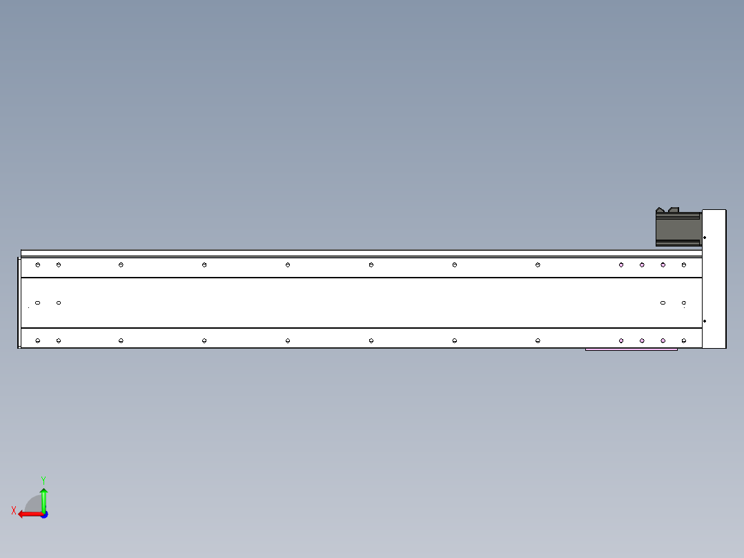 VF丝杆传动-一般环境VF22-L20-C-S1300-BR-P75-C4后视图