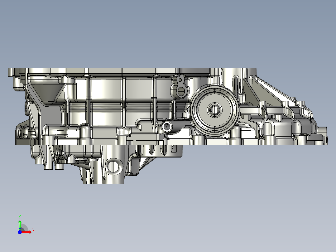 发动机缸体前视图
