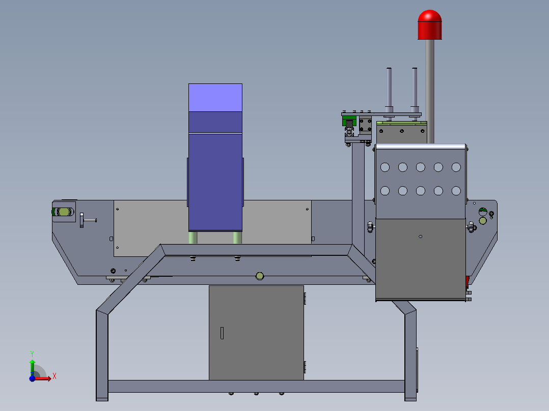 金属检测机前视图