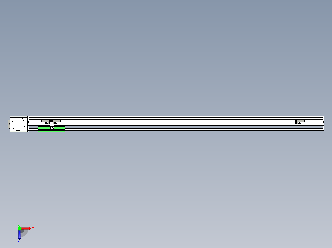 同步带滑台-半封闭B10-L90-S1000-L-P40-D3俯视图
