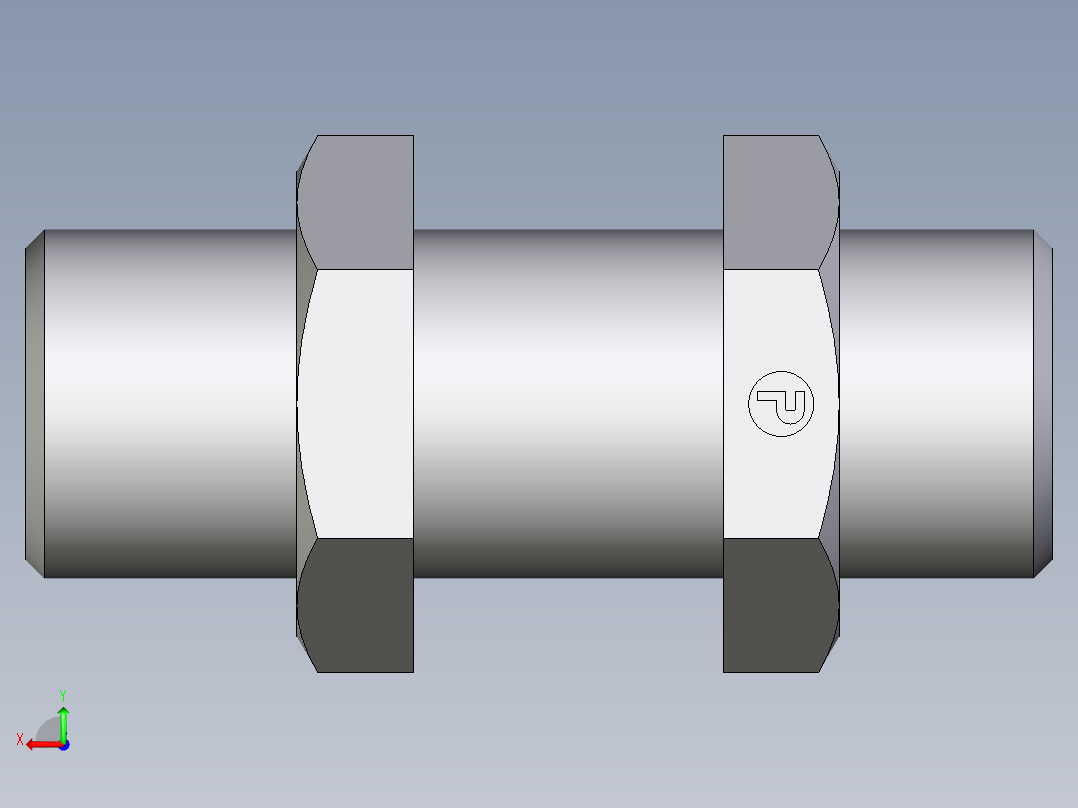 卡套式工业通用硬管接头EO_Bulkhead_union_SV12LOMDCF后视图