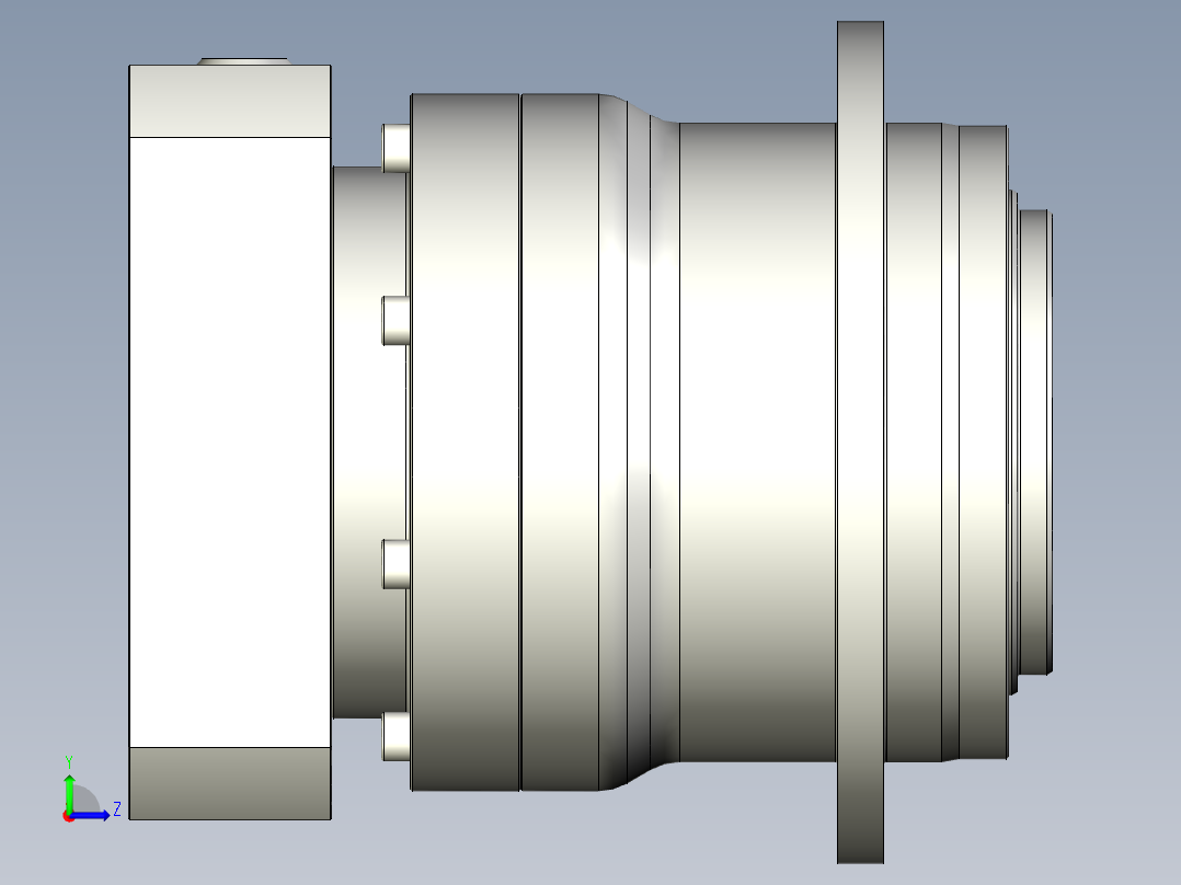 多摩川行星减速机TD-110-L1-24HA24左视图