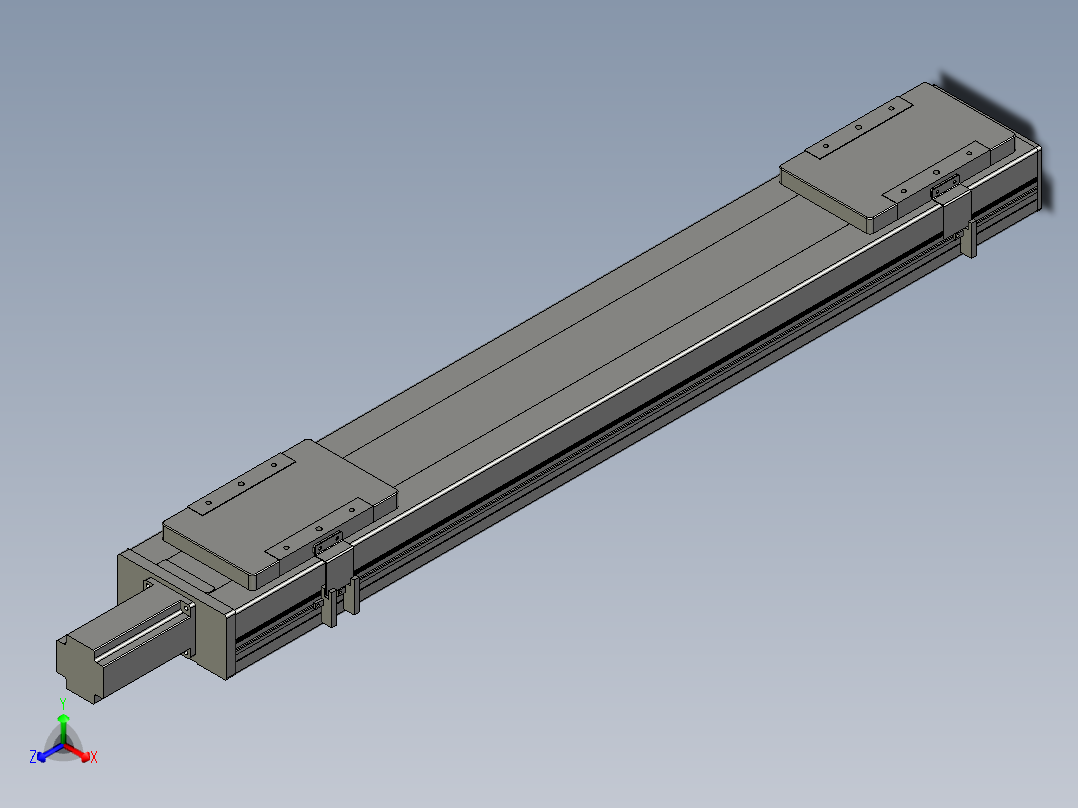 直线模组LHC14-S750-M设计图纸