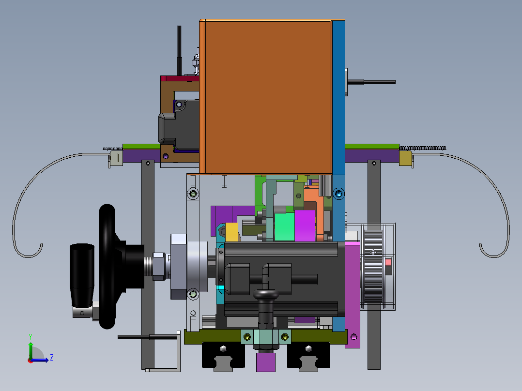 凸轮折弯机左视图