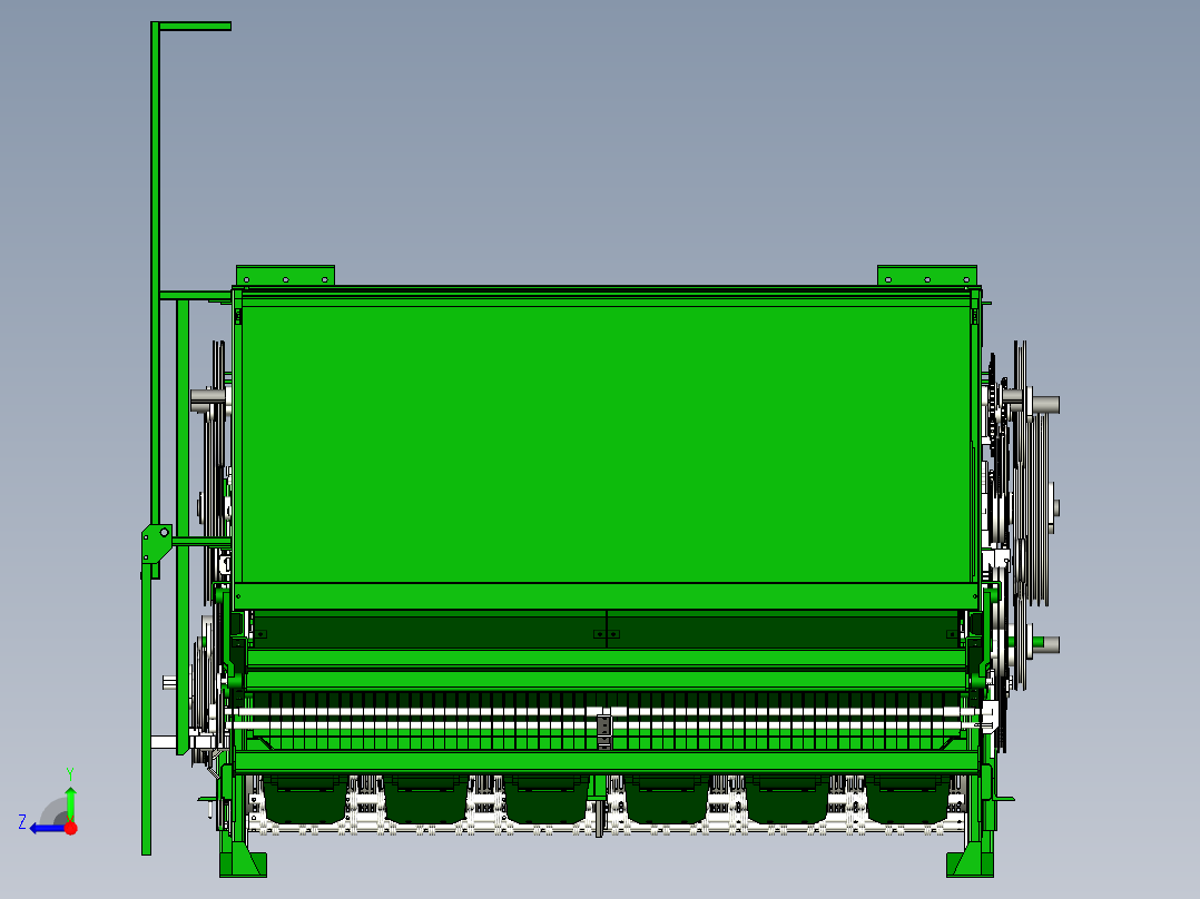 花生收获机右视图