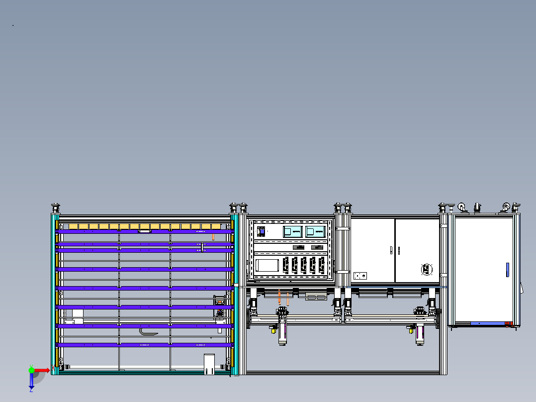医疗试管挑样机_x_t俯视图