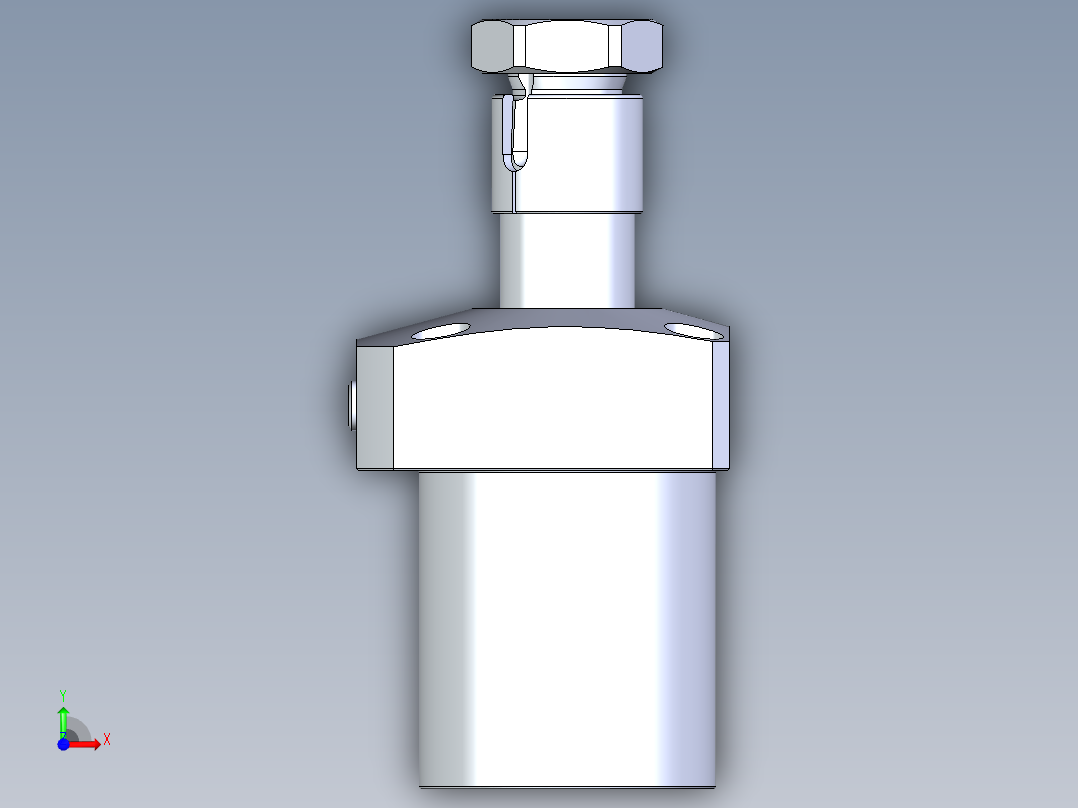 KOSMEKLHA0550-GR-Y45多系列多零件图纸模型前视图