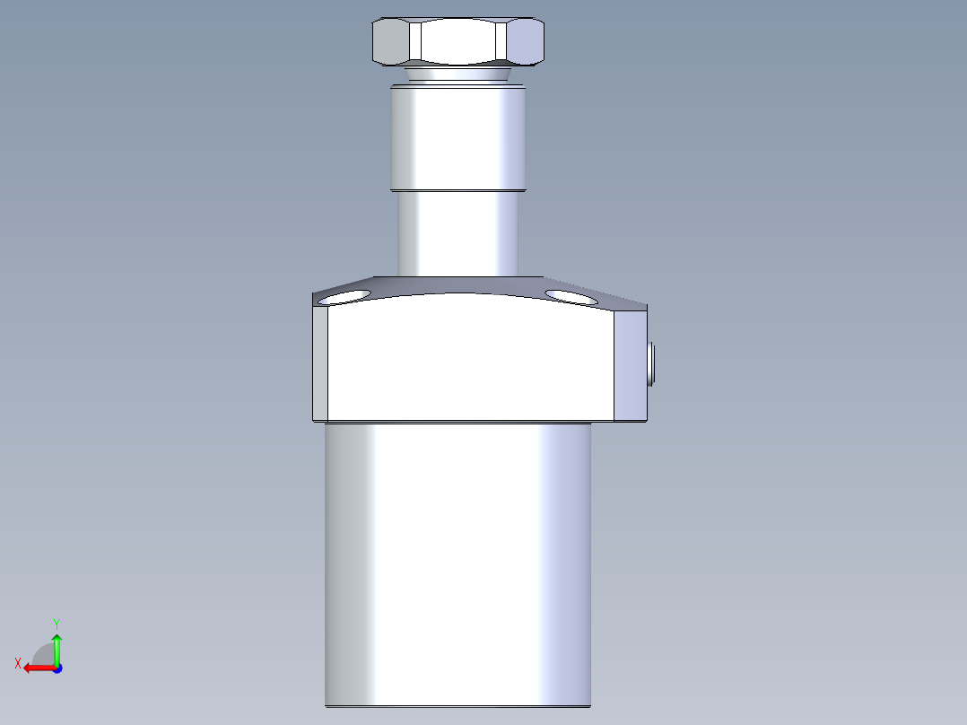 KOSMEKLHA0550-GR-Y45多系列多零件图纸模型后视图
