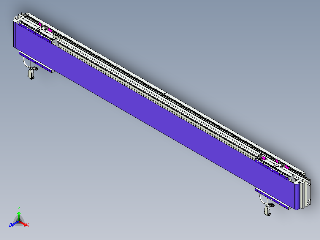 威洛博VL系列直线电机模组-2VL14S3-S1250正等轴测图