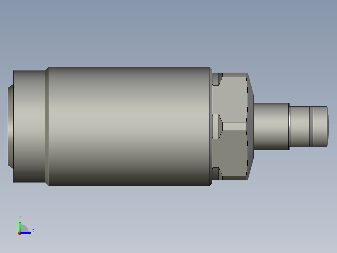 KOSMEKLD0302-x-E多系列多零件图纸模型左视图