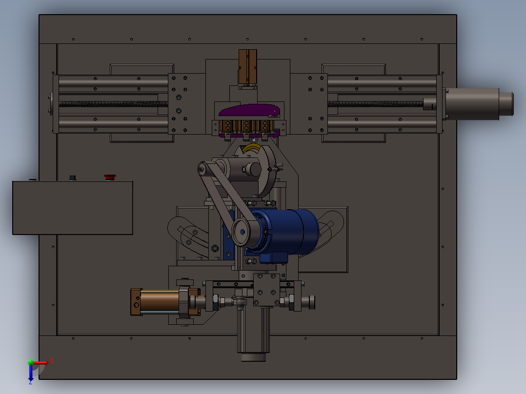 叶片打包机俯视图