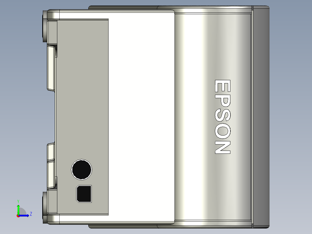 热敏票据打印机左视图