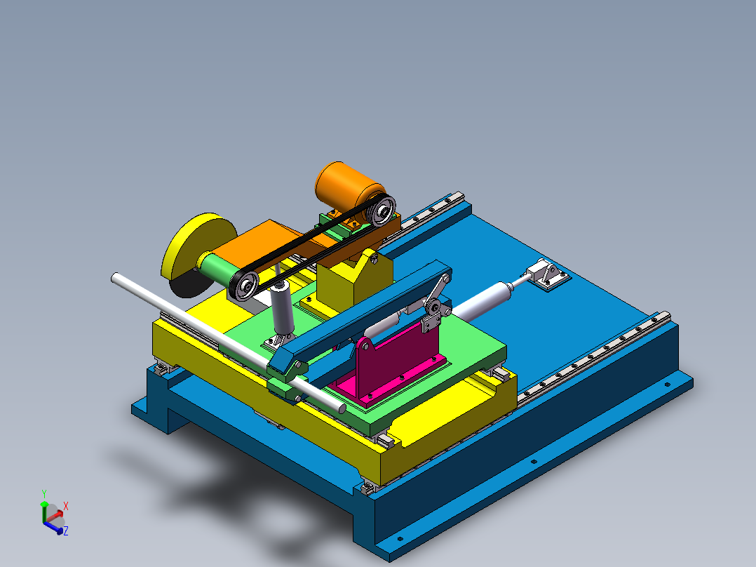PLC控制得气动随动铸棒线切割机设计含SW三维图==1193976==500
