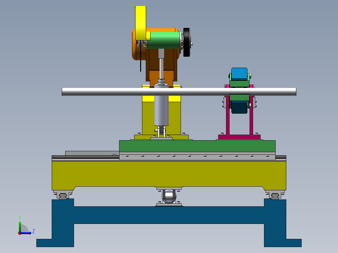 PLC控制得气动随动铸棒线切割机设计含SW三维图==1193976==500左视图