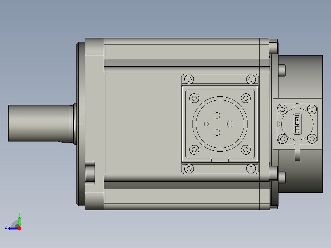 电机MS6S-100CS30B2-21P0.STEP右视图