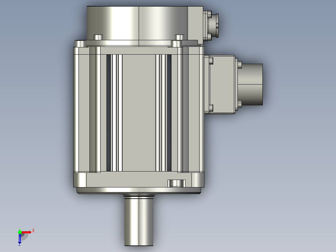 电机MS6S-100CS30B2-21P0.STEP俯视图