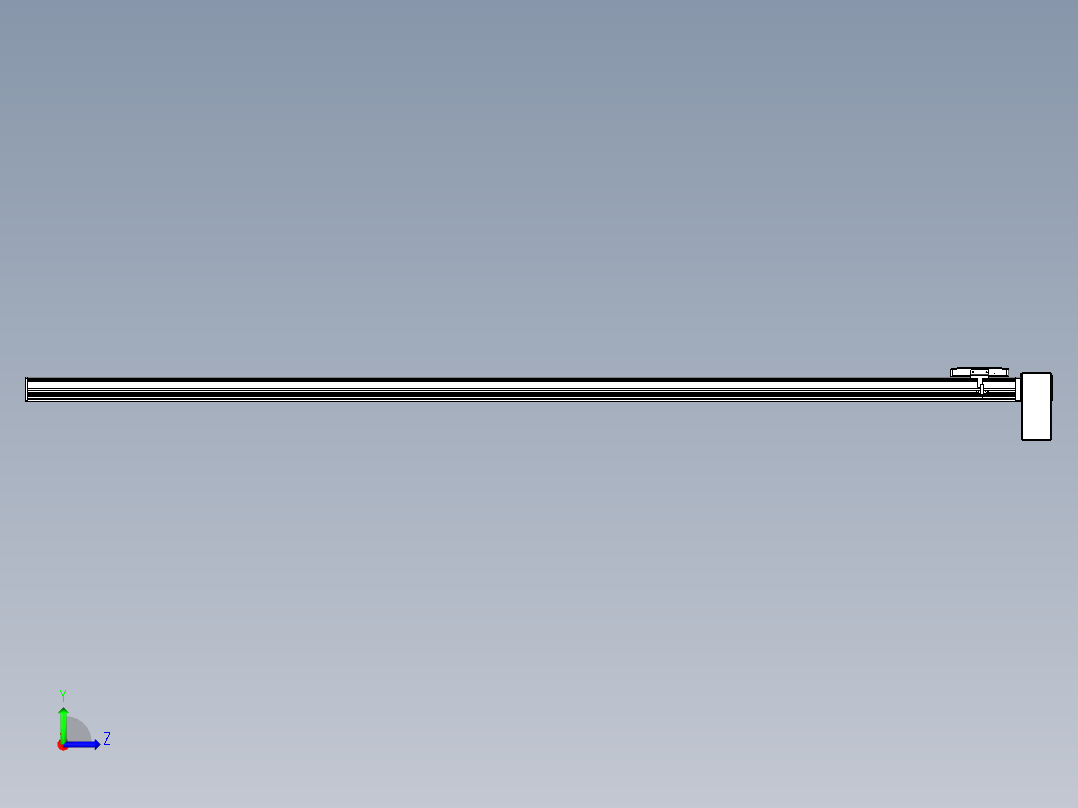 同步带全封闭直线模组TPA-HCB-105D-90-L2000-LP-Y-P20-N3左视图