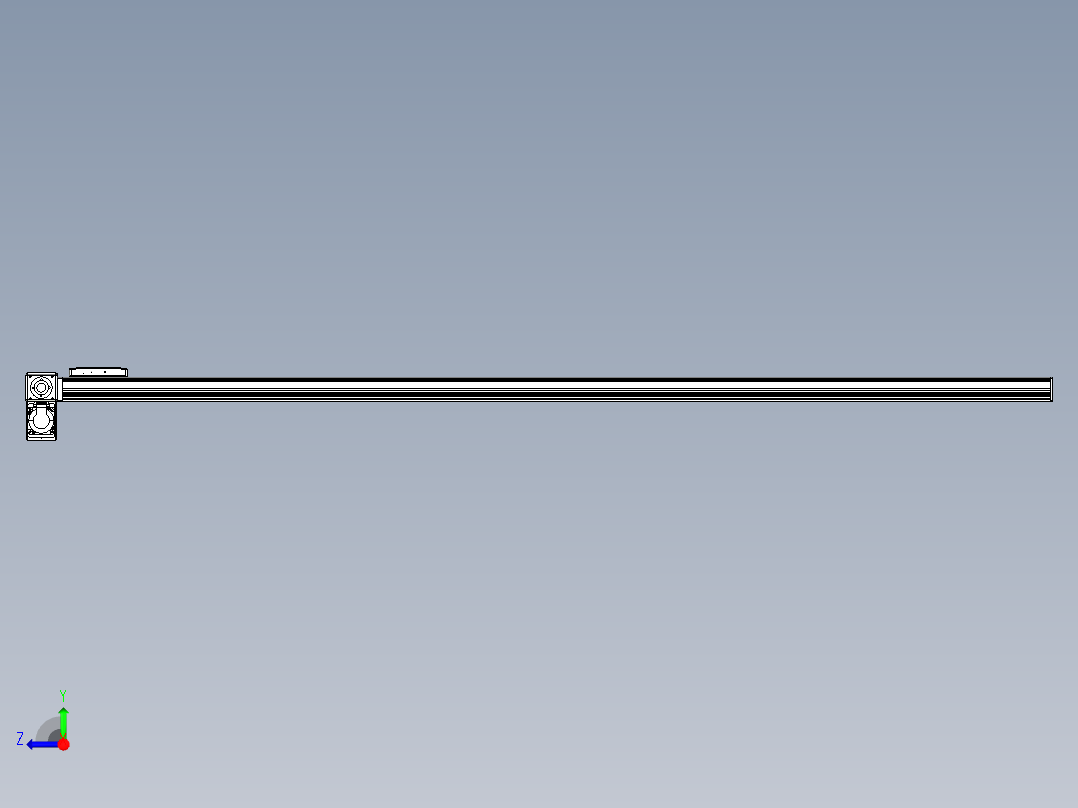 同步带全封闭直线模组TPA-HCB-105D-90-L2000-LP-Y-P20-N3右视图