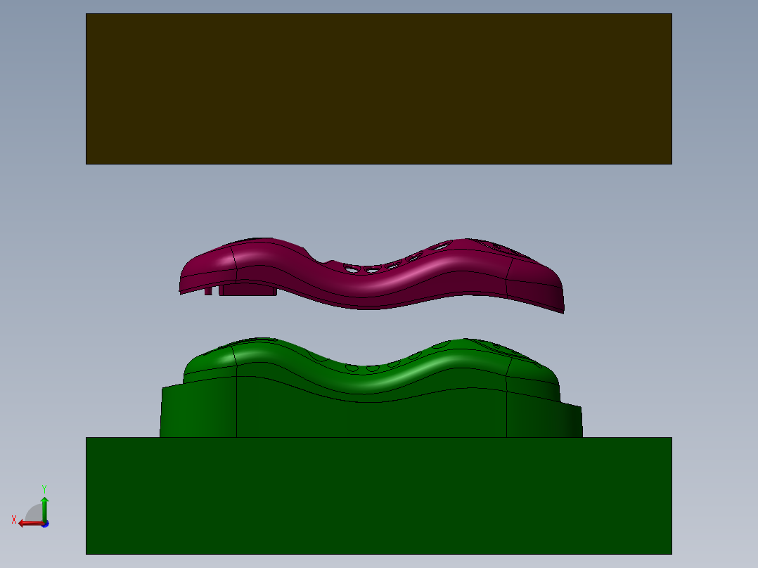 SolidWorks开模仿形后视图