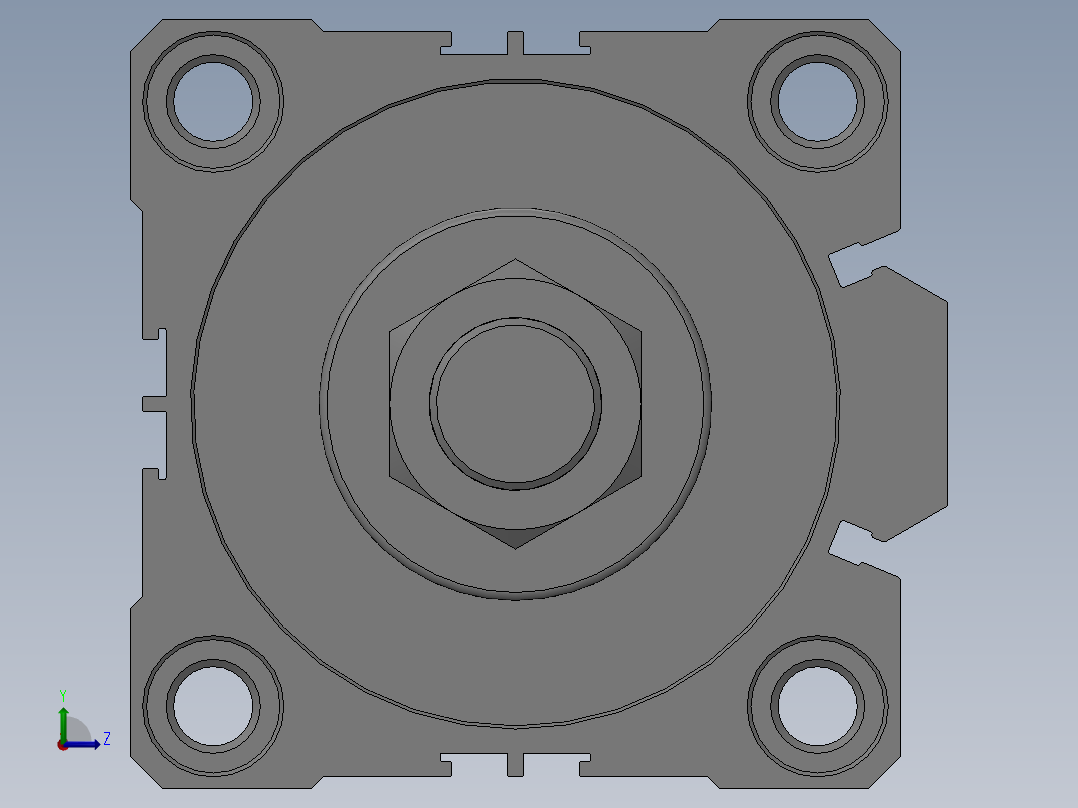 气缸ACQD80x100SB左视图
