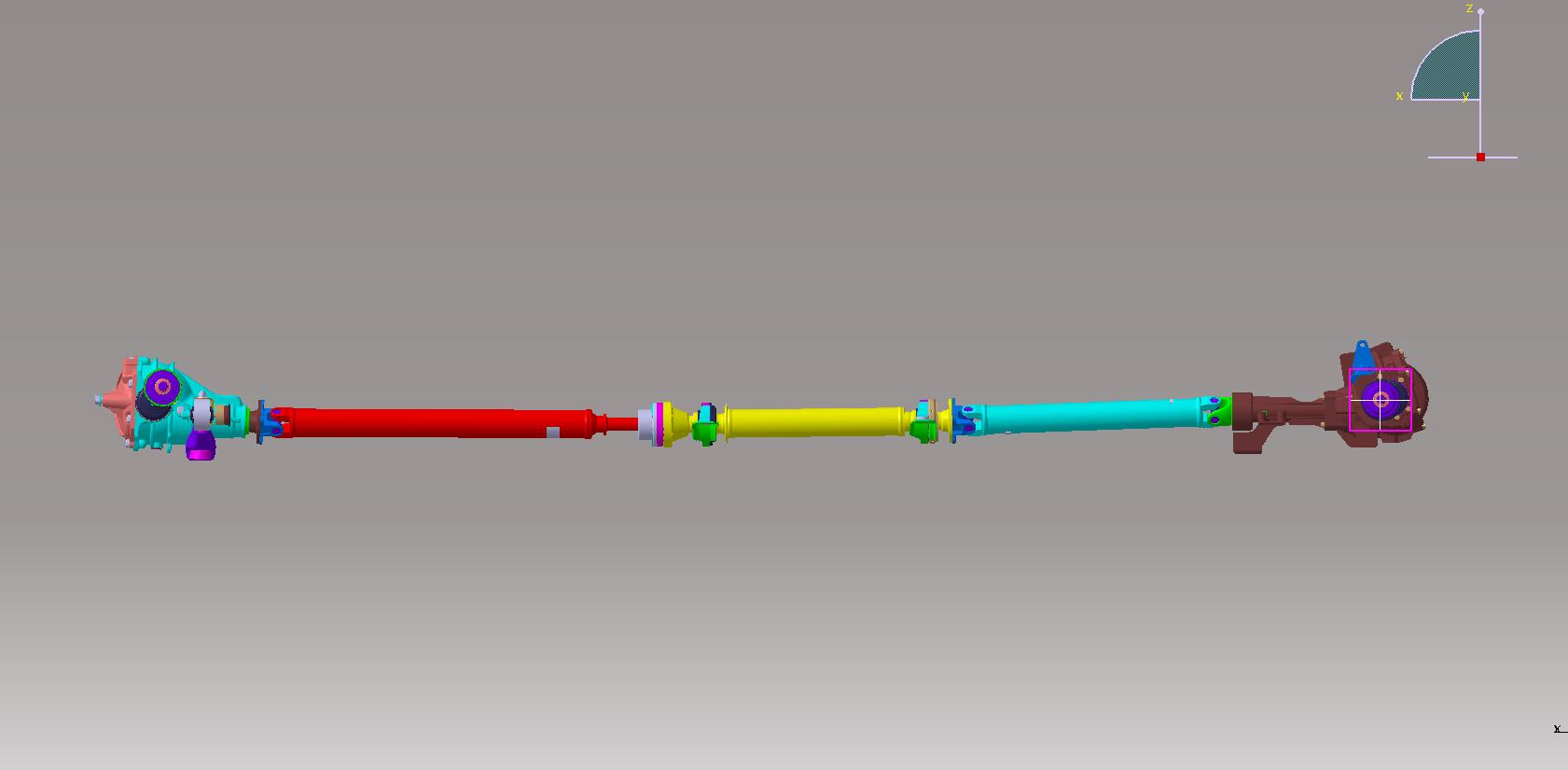 四驱传动轴系统模型801328