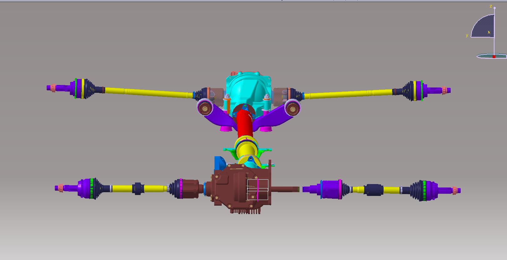 四驱传动轴系统模型801328