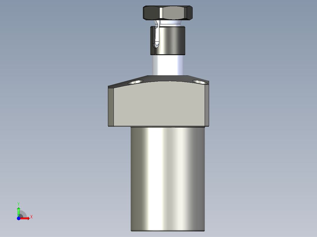 KOSMEKLHS0360-SR-Y45多系列多零件图纸模型前视图