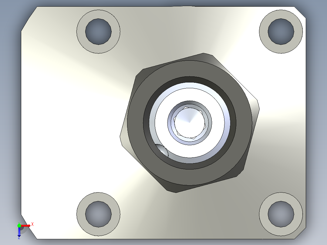 KOSMEKLHS0360-SR-Y45多系列多零件图纸模型俯视图