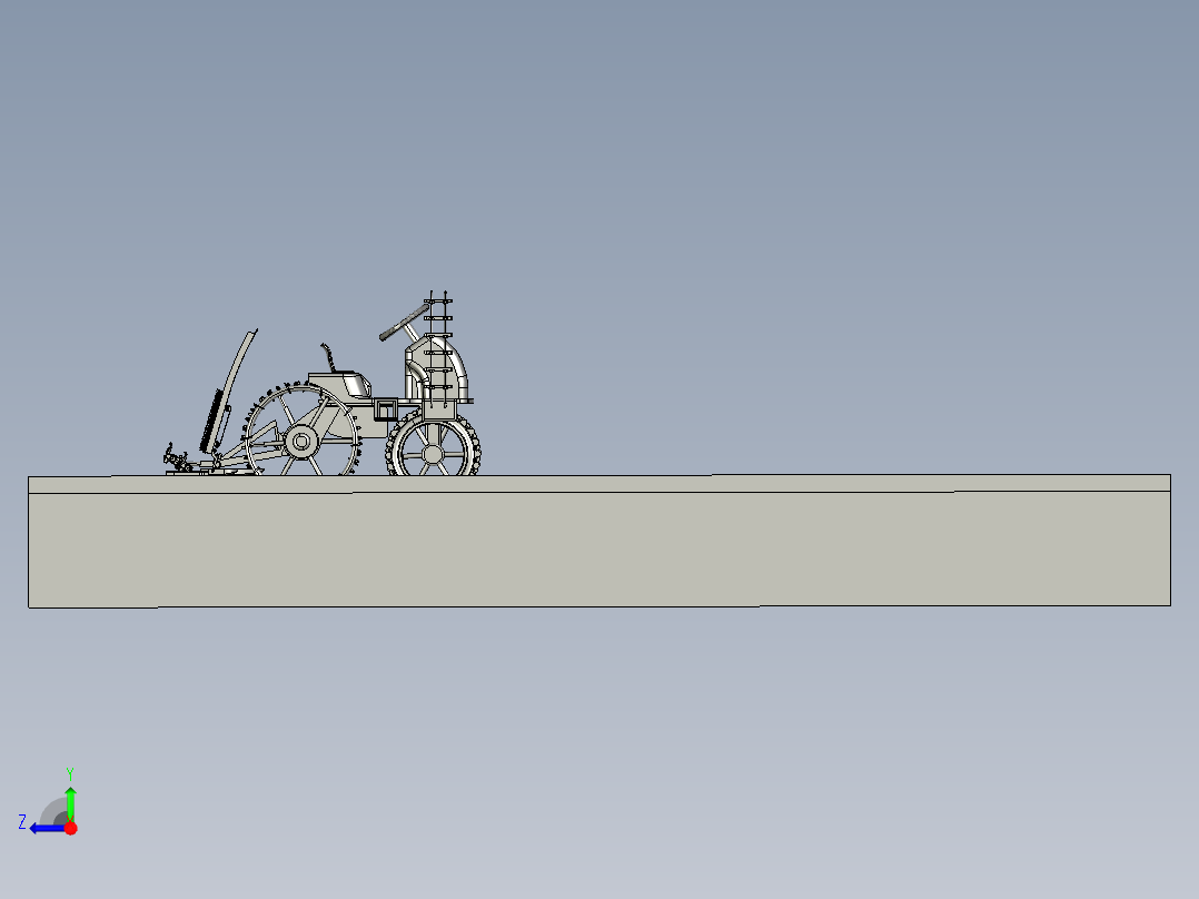 全自动插秧机右视图