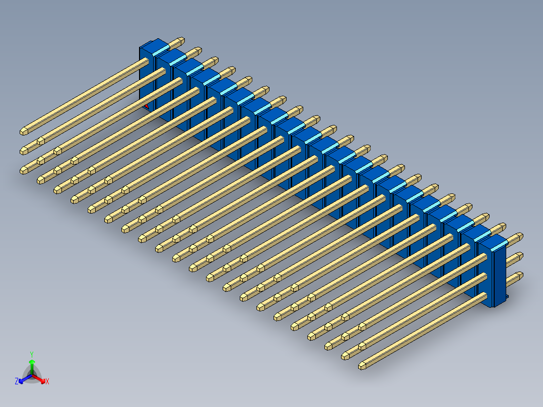 彩色公头100mil（2.54mm）系列-DS1021_blue_3x21p_100mil_Type19_rev1.0