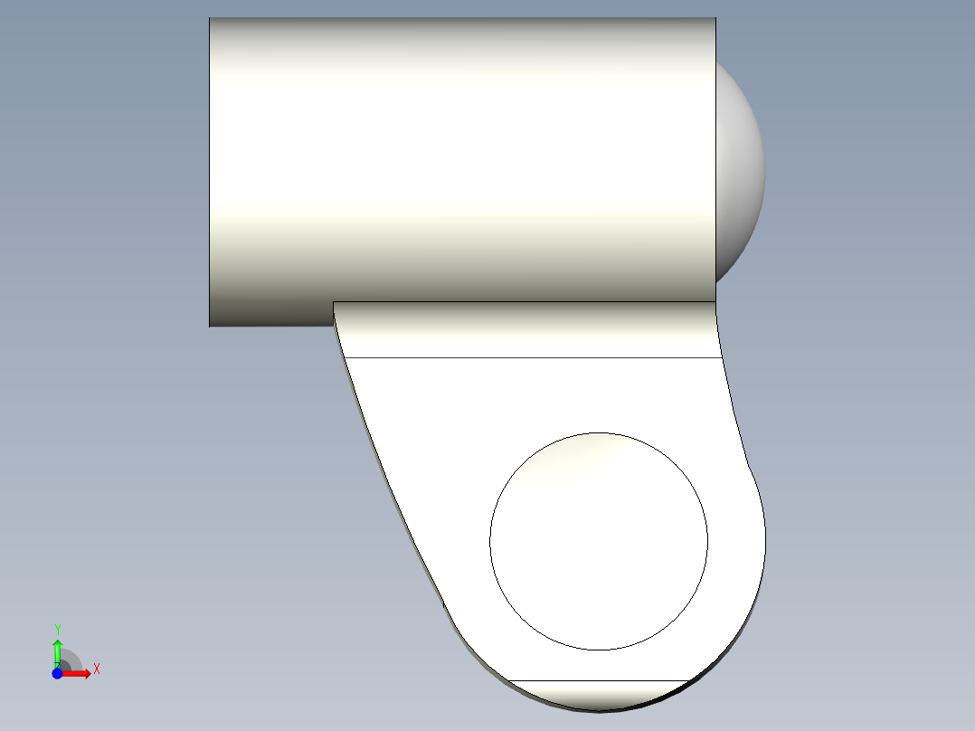 人體工學單翼蝶帽ESN-3D多系列多零件图纸模型前视图