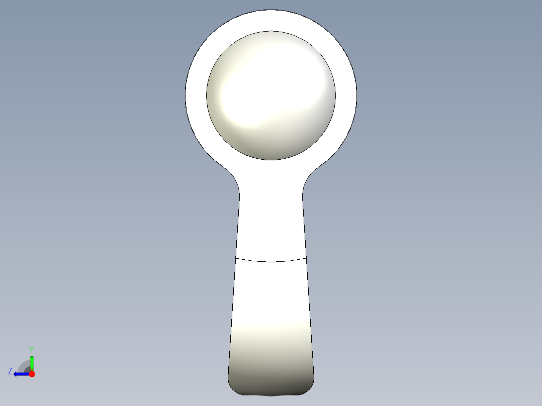 人體工學單翼蝶帽ESN-3D多系列多零件图纸模型右视图