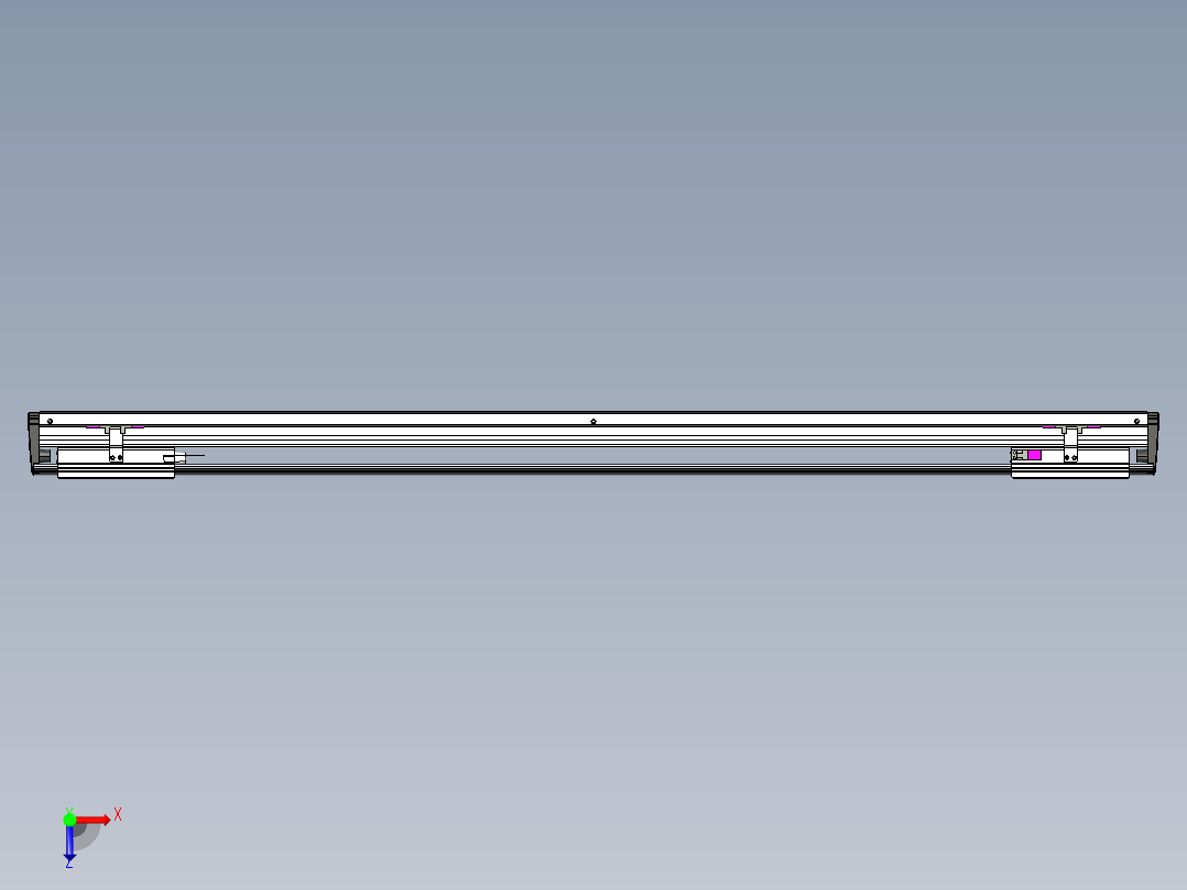 威洛博VL系列直线电机模组-2VL17E2-S1100俯视图