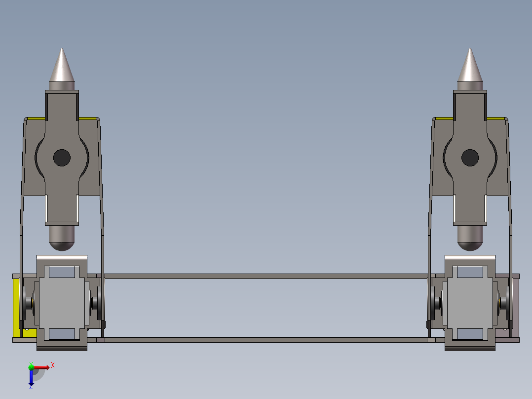 四足机器人三维模型 合集(1)俯视图