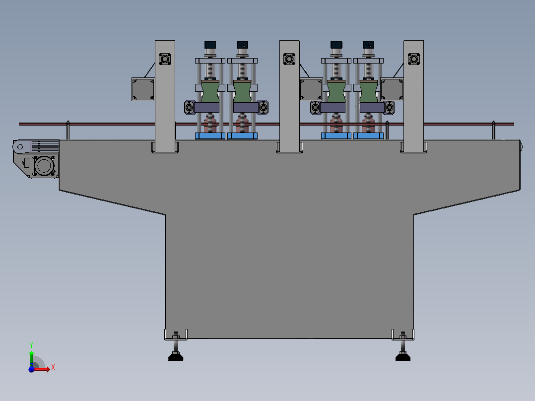 W1063-塑料瓶自动封口机设计[含建模＋cad+说明]前视图