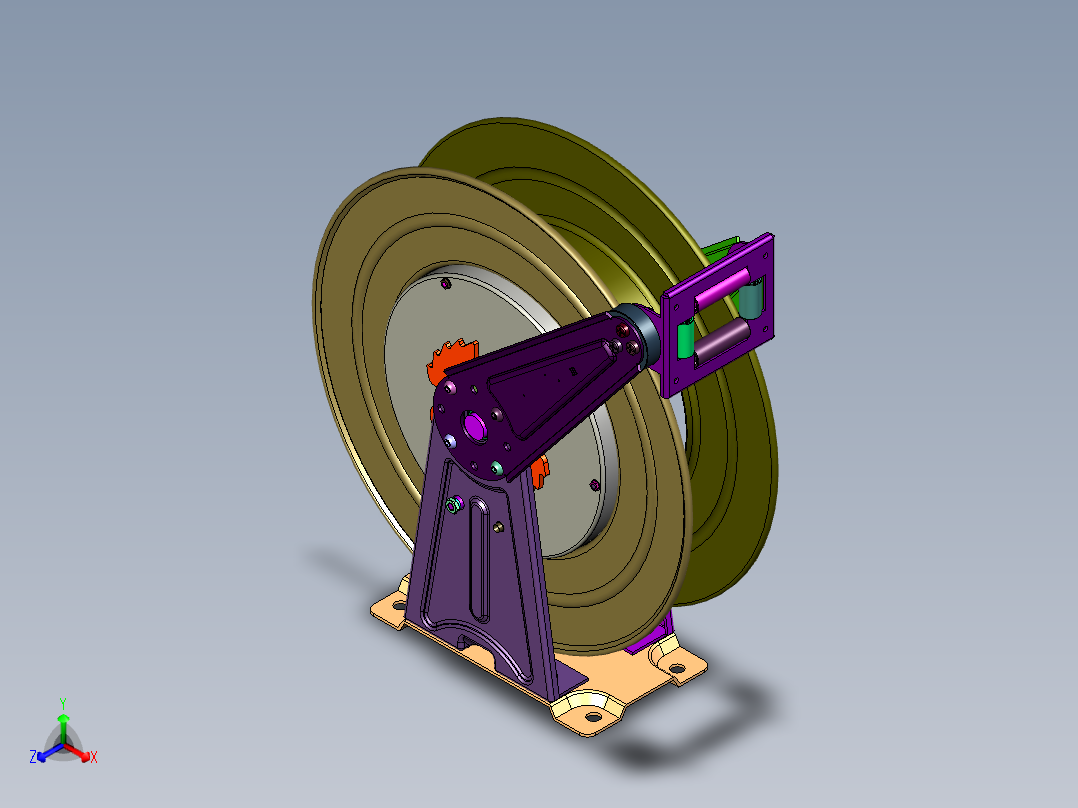 内置自锁自排自动伸缩卷管器收线器