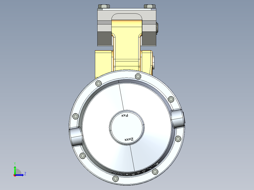 气动制动器3左视图
