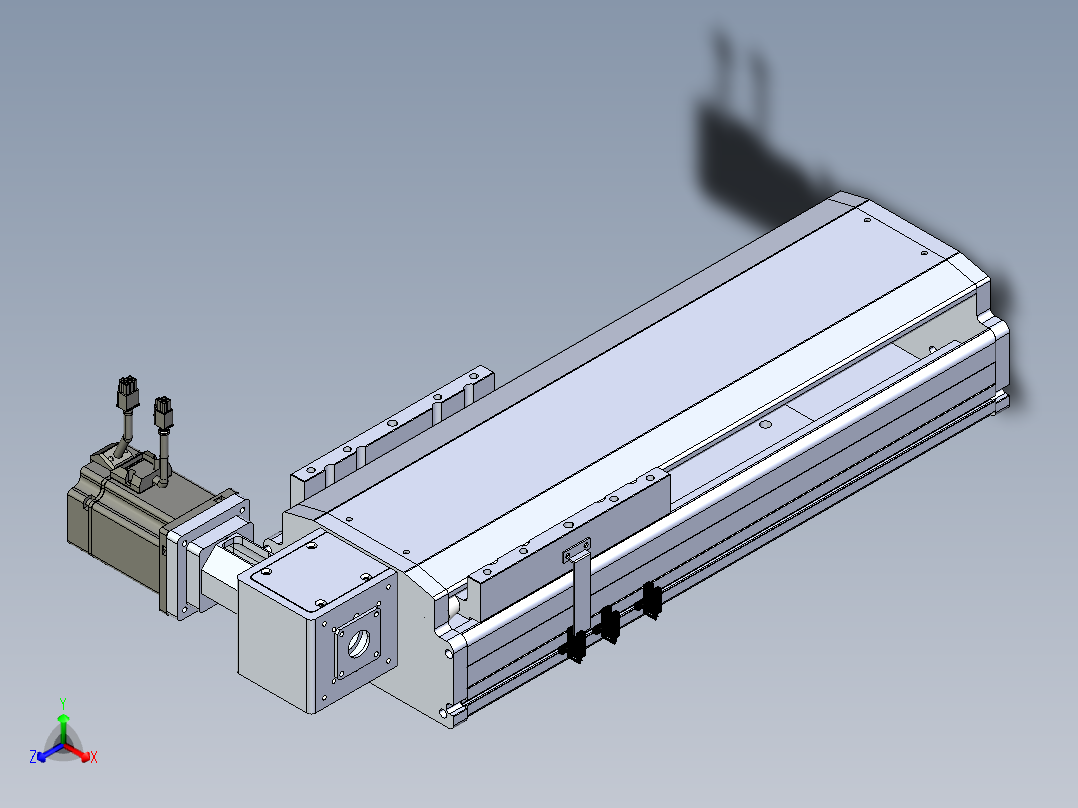 东锦同步带传动-直线滑台模组DH210B-L150-S250-BL-P750W-C3