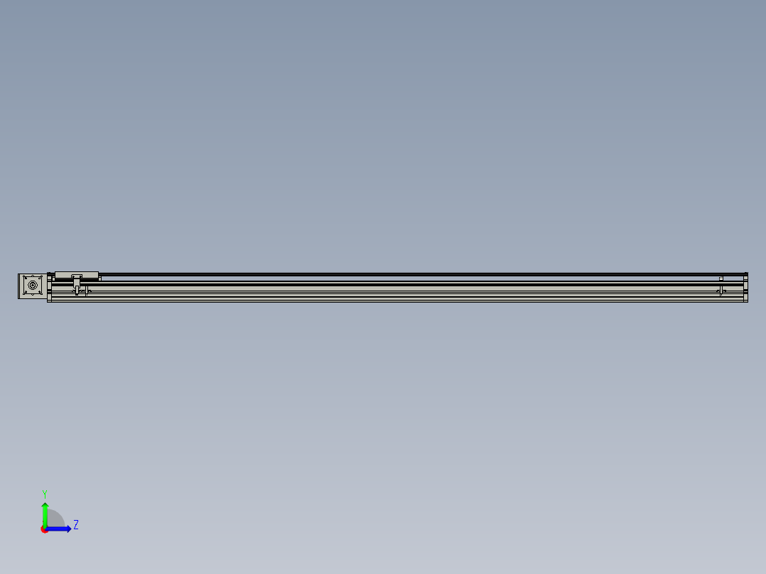 东锦同步带传动-直线滑台模组DH120B-L125-S1700-BL-P400W-C3左视图
