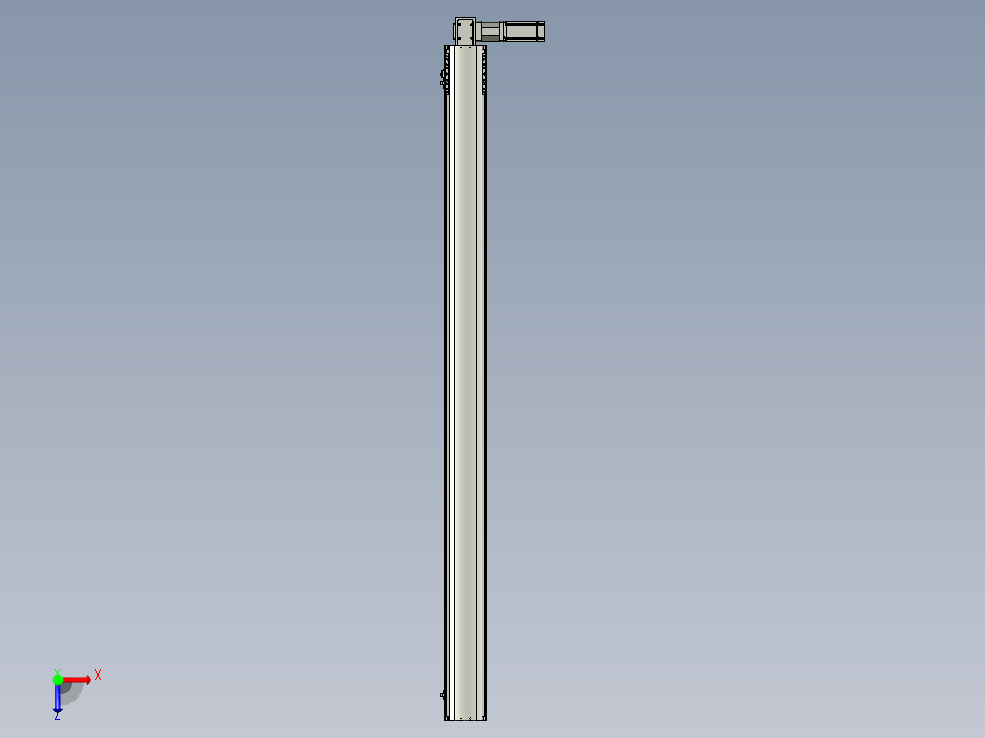 东锦同步带传动-直线滑台模组DH120B-L125-S1700-BL-P400W-C3俯视图