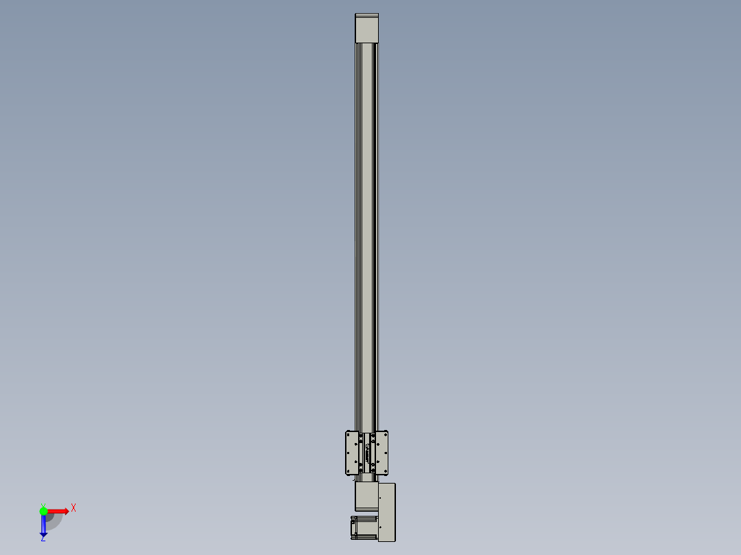 威洛博直线电机模组EB8-L100-S1300-BL-P75-MS3俯视图