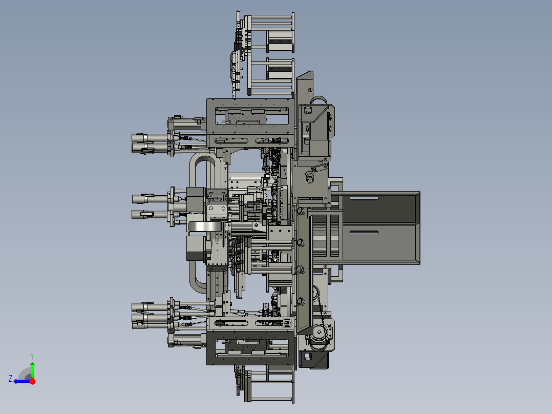 旋转焊接机右视图