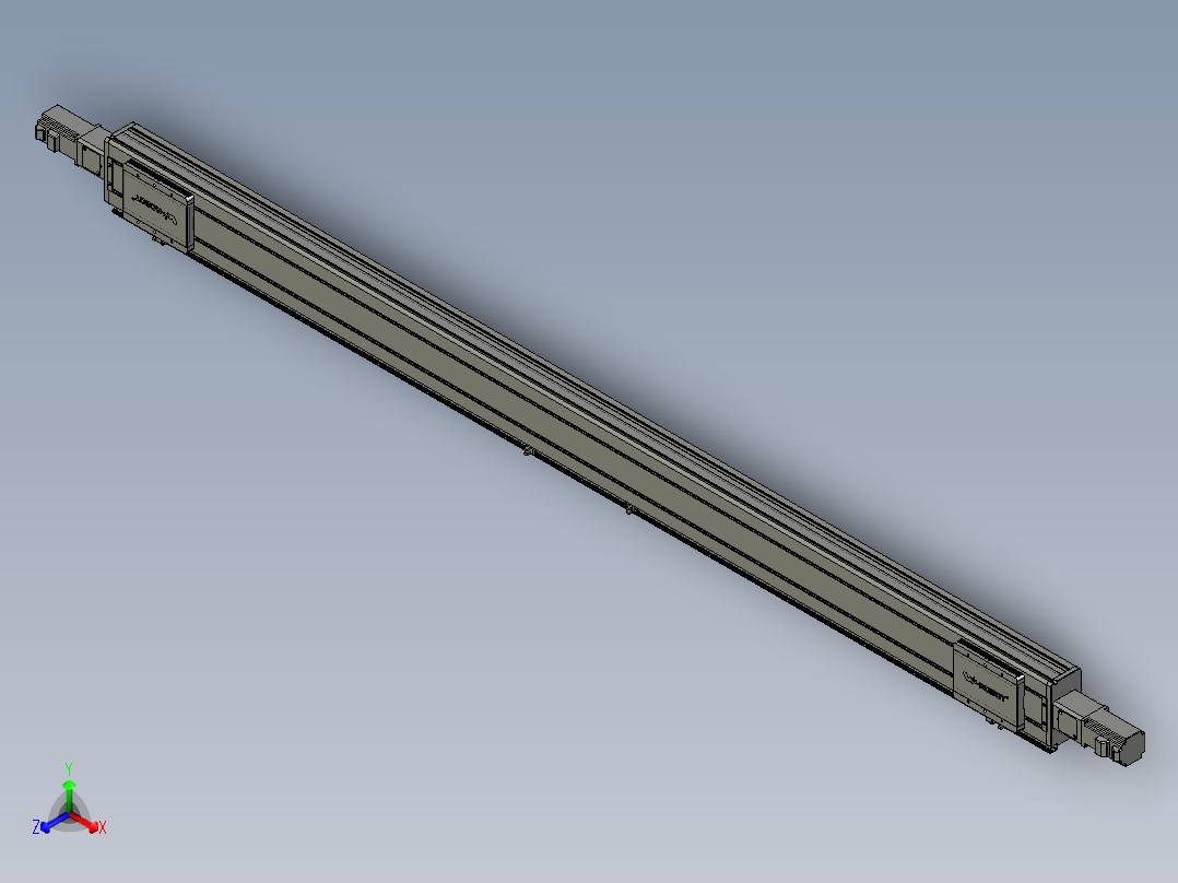 威洛博双电机滑台-VC14D2-S900-BC-P40-C6正等轴测图