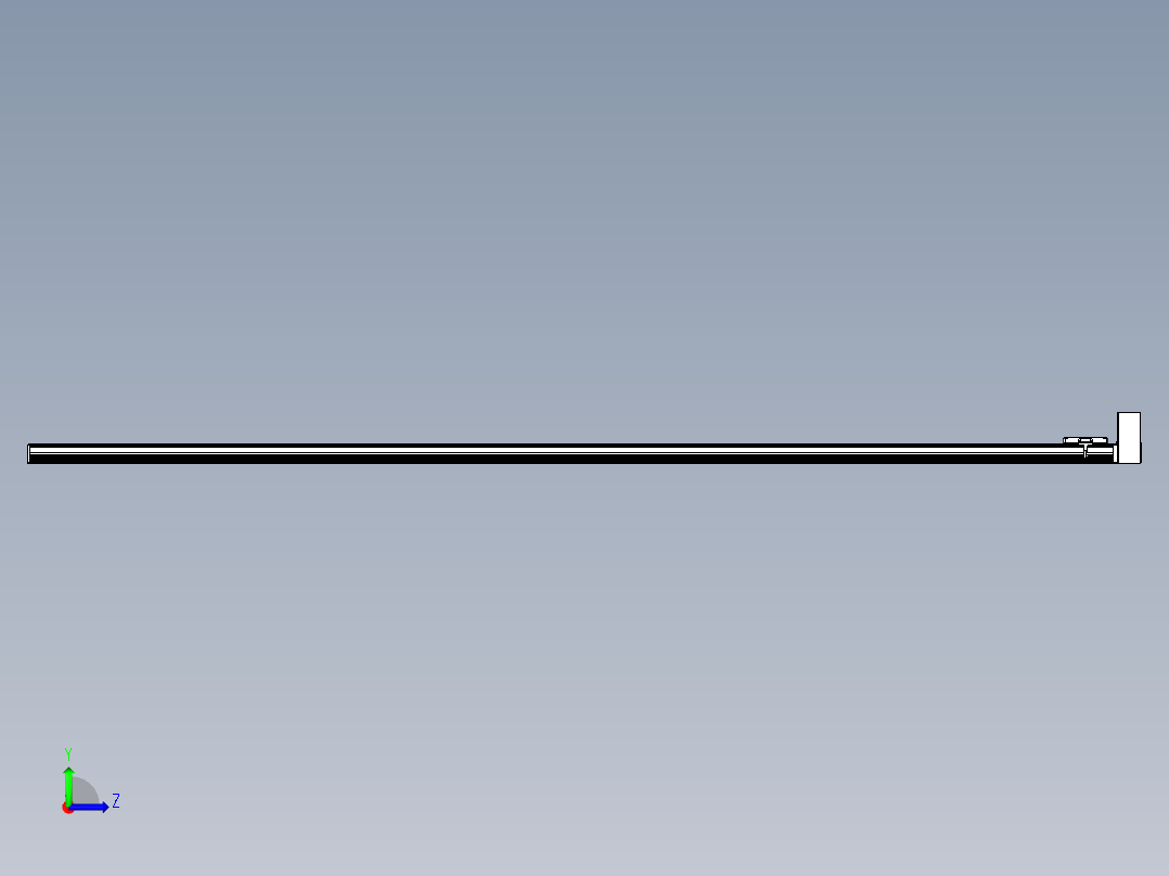 同步带全封闭直线模组TPA-HCB-105D-90-L2950-LU-Y-P20-N3左视图