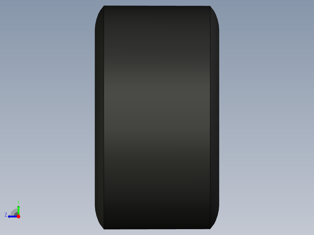 卡丁车前轮（轮胎+轮圈）右视图